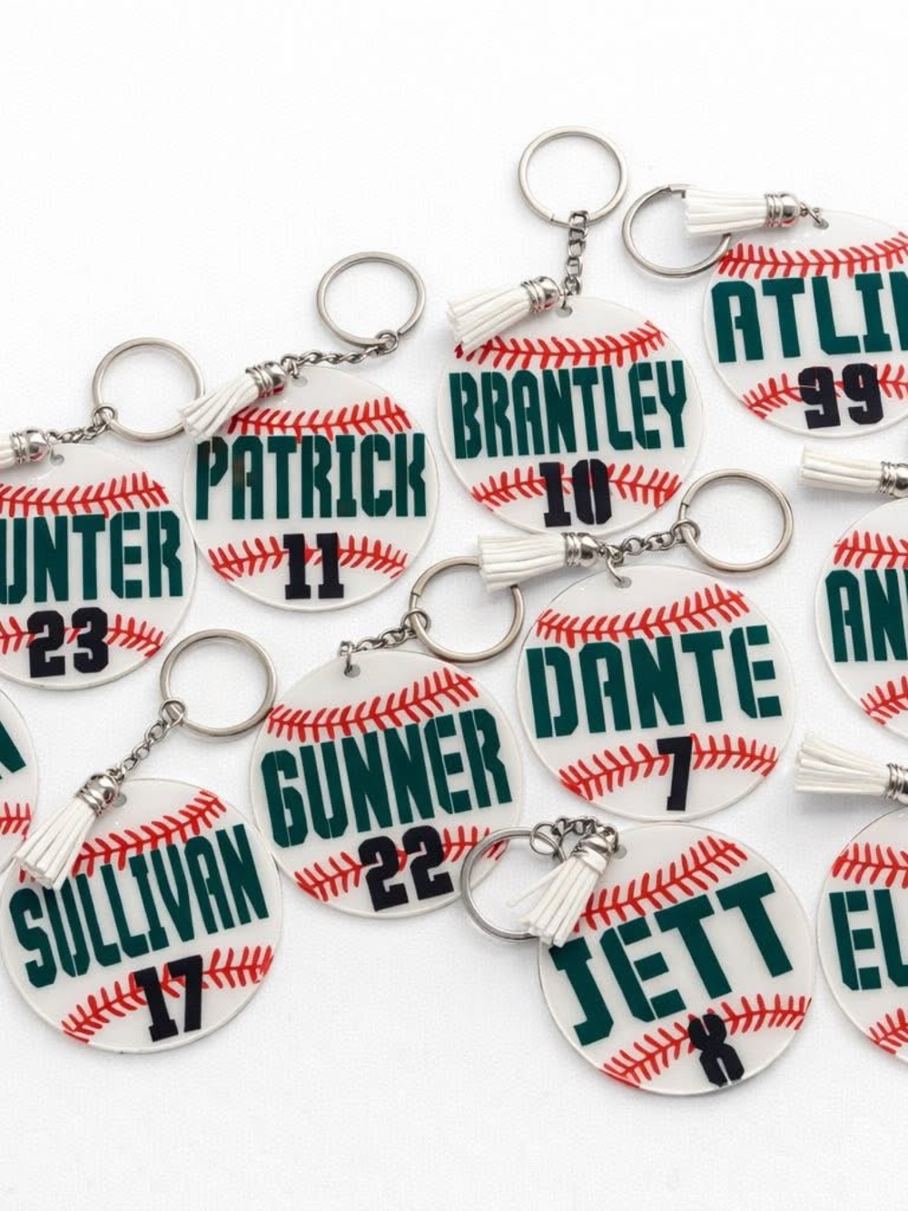 Personalized Baseball Keychain - Picture 4 of 5